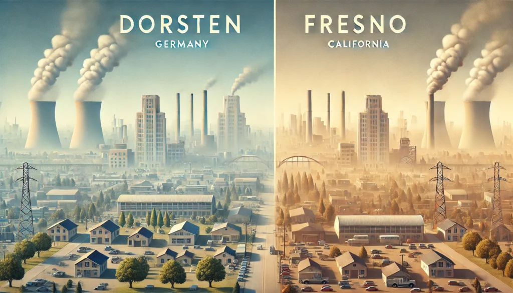 Dorsten vs Fresno Pollution